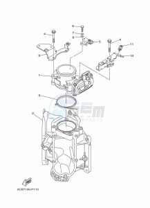 F300CETX drawing THROTTLE-BODY