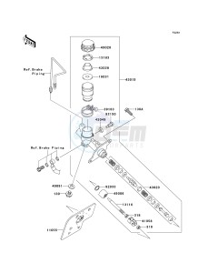 KRF 750 M [TERYX 750 FI 4X4 NRA OUTDOORS] (M9F9) M9F drawing MASTER CYLINDER