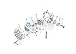 ATV 350 drawing HEADLIGHT