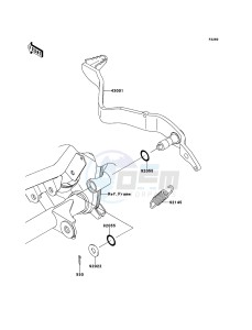 D-TRACKER 125 KLX125DEF XX (EU ME A(FRICA) drawing Brake Pedal