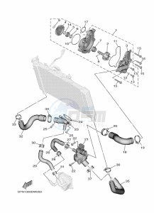 MT-09 SP MTN890D (BAM1) drawing WATER PUMP