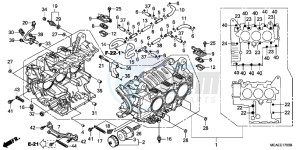 GL1800F GoldWing - GL1800-F 2ED - (2ED) drawing CYLINDER BLOCK