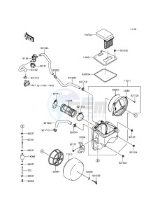 KLX250 KLX250SGF XX (EU ME A(FRICA) drawing Air Cleaner