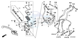 CBF1000TA Europe Direct - (ED / ABS) drawing FR. BRAKE MASTER CYLINDER (CBF1000A/T/S)