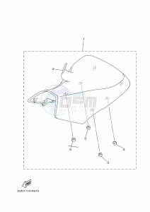 YFM700FWAD GRIZZLY 700 EPS (BDEB) drawing SEAT