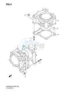 SV650 (E3-E28) drawing CYLINDER