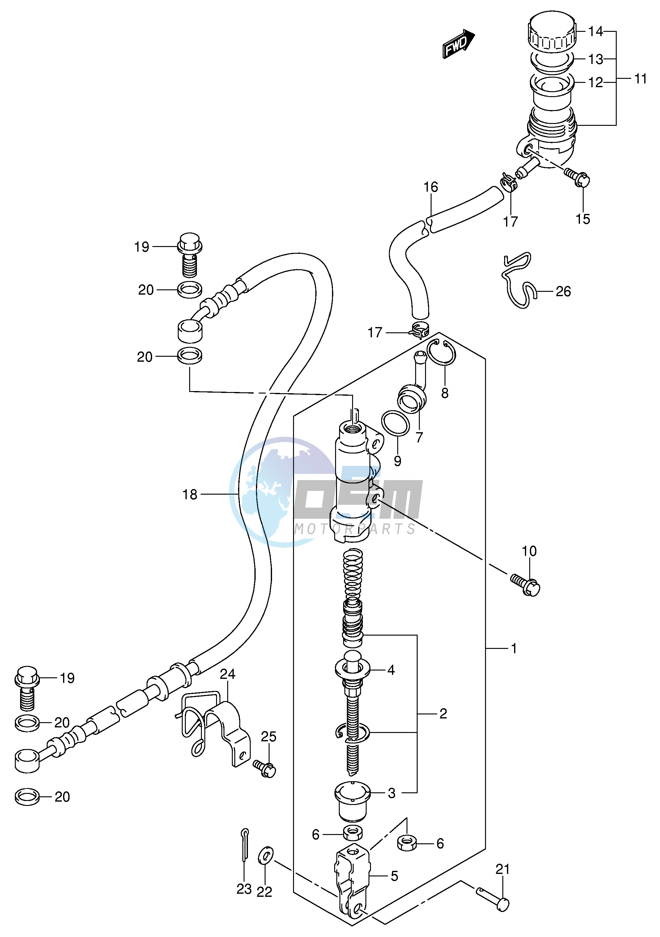 REAR MASTER CYLINDER