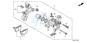 CBR1000RR9 Europe Direct - (ED / MK) drawing REAR BRAKE CALIPER