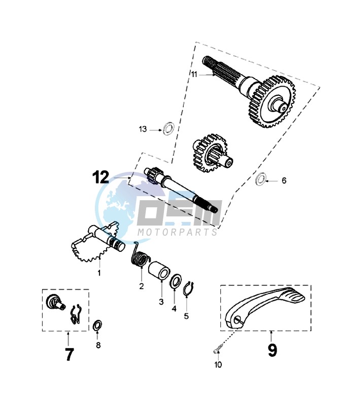 DRIVE SHAFTS / KICKSTARTER