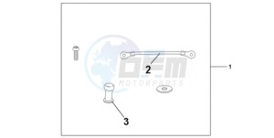 CBR1000RA9 Korea - (KO / ABS HRC) drawing TANK BAG ATT KIT