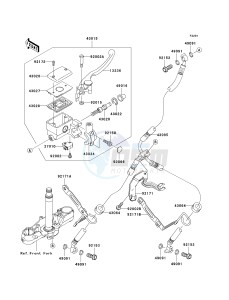 VN 2000 F [VULCAN 2000 CLASSIC LT] (6F-7F) F6F drawing FRONT MASTER CYLINDER