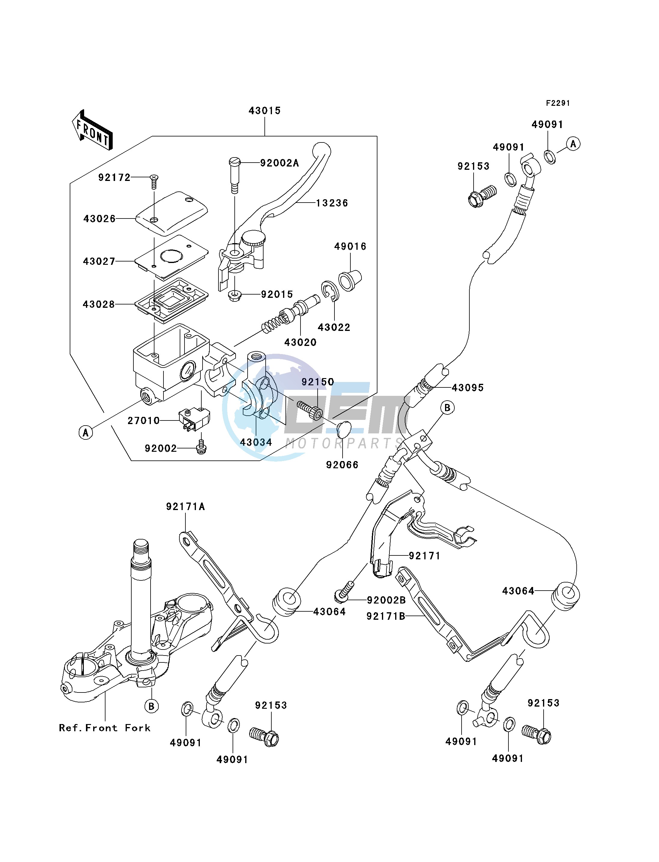 FRONT MASTER CYLINDER