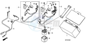 CB600FA UK - (E / MKH) drawing BATTERY