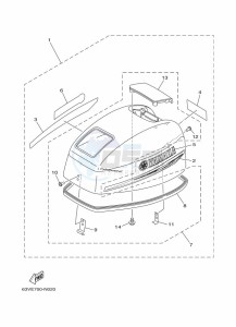 9-9FMHS drawing FAIRING-UPPER