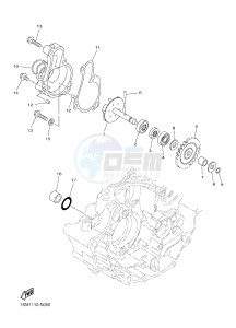 YZ250F (1SME 1SMJ 1SMK 1SML) drawing WATER PUMP