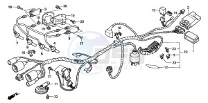 CB600F2 HORNET S drawing WIRE HARNESS (CB600F22)