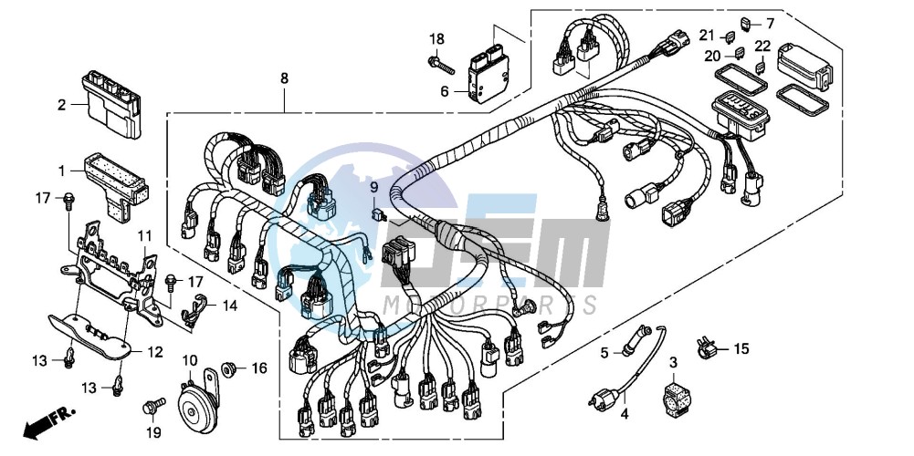 WIRE HARNESS (TRX500FA5/6/7/8)