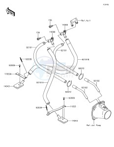 JET SKI STX-15F JT1500AHF EU drawing Bilge System