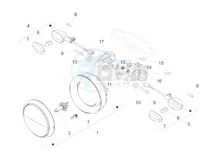 V9 Bobber 850 (EMEA) drawing Front lights