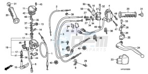 TRX450ER9 Australia - (U / SEL) drawing HANDLE LEVER/SWITCH/CABLE