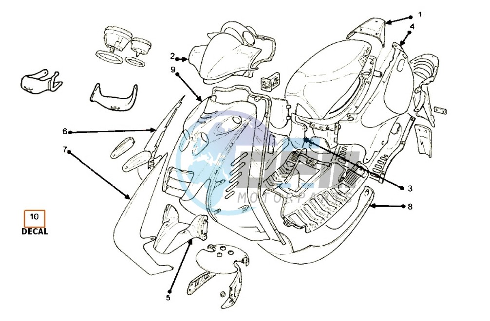 Colored parts