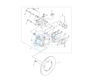 YZF R6 600 drawing REAR BRAKE CALIPER