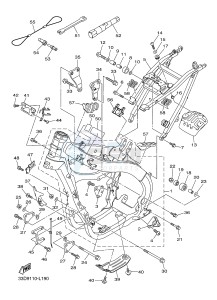 YZ450F (33DD 33DE 33DF 33DG) drawing FRAME