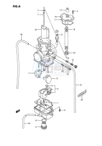 RMX250 (E3) drawing CARBURETOR (MODEL K L M N)