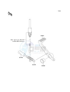 ZX 600 M [NINJA ZX-6RR] (M1) [NINJA ZX-6RR] drawing BRAKE PEDAL_TORQUE LINK