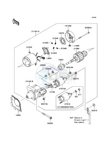 MULE_610_4X4 KAF400A7F EU drawing Starter Motor