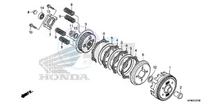 GLR1251WHF CB125F UK - (E) drawing CLUTCH