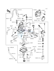 KX 250 L [KX250] (L1) [KX250] drawing CARBURETOR