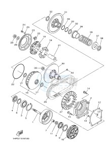 YFM700FWAD YFM700PF GRIZZLY 700 EPS (B383) drawing CLUTCH