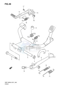 GSF-1250S BANDIT EU drawing STAND