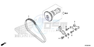 TRX420FM2E TRX420 Europe Direct - (ED) drawing CAM CHAIN/TENSIONER