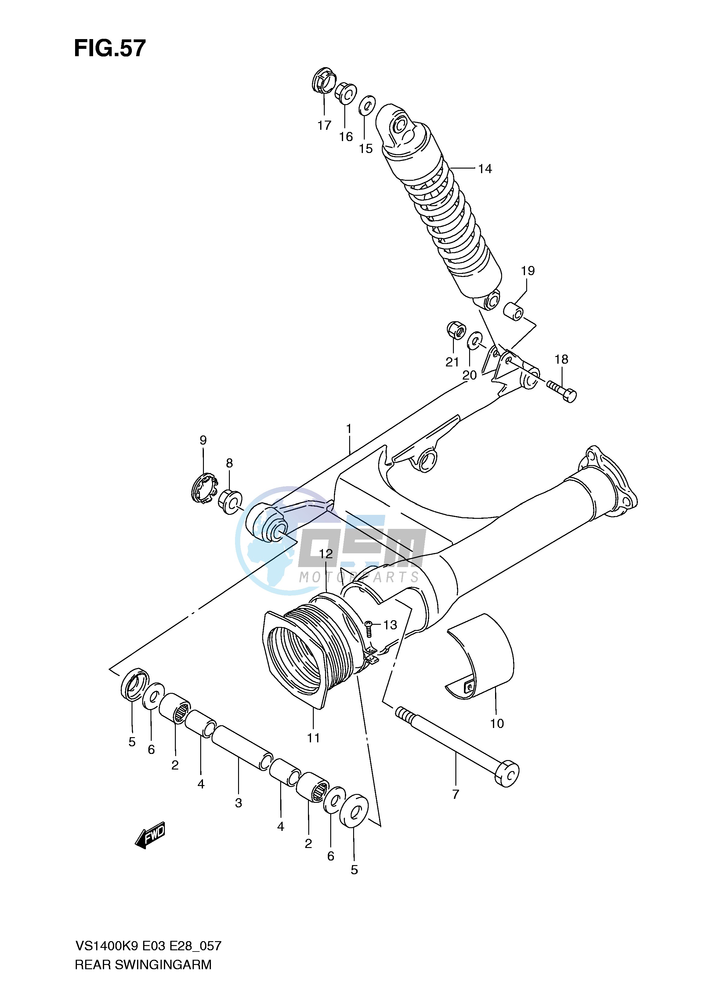 REAR SWINGING ARM