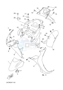 YN50 YN50FU OVETTO 4T (2ACP 2ACP) drawing FENDER