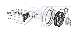 SYMPHONY ST 200i (L8) EU drawing REAR WHEEL