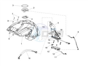 SHIVER 900 E4 ABS (EMEA, LATAM) drawing Fuel tank