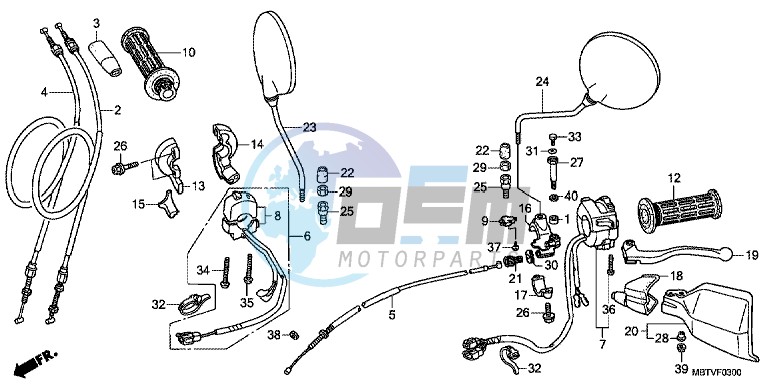 HANDLE LEVER/SWITCH/CABLE