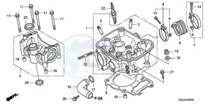 CRF150RB9 Europe Direct - (ED / T19) drawing CYLINDER HEAD