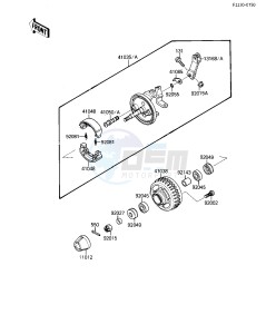 KLF 110 A [MOJAVE 110] (A1-A2) [MOJAVE 110] drawing FRONT HUB