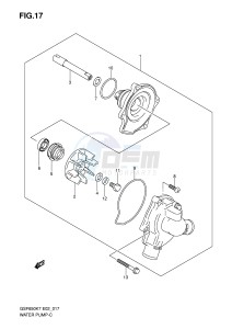 GSF650 (E2) Bandit drawing WATER PUMP