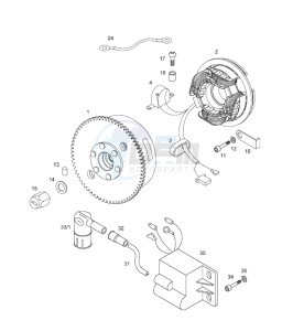 CLASSIC_XL_L1 50 L1 drawing Magneto assembly-electric starter