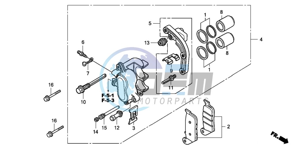 REAR BRAKE CALIPER