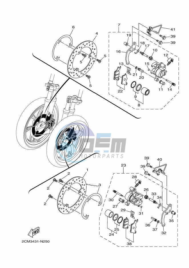 REAR BRAKE CALIPER