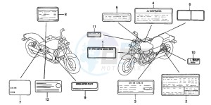 VF750C2 drawing CAUTION LABEL