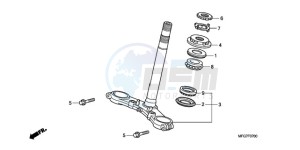 CB600F39 Europe Direct - (ED / ST 25K) drawing STEERING STEM