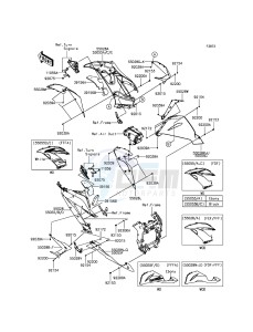 NINJA_ZX-6R_ABS ZX636FFFA FR GB XX (EU ME A(FRICA) drawing Cowling Lowers