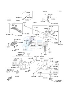 KSF 90 A [KFX90] (A7F-A9S) A8F drawing SUSPENSION